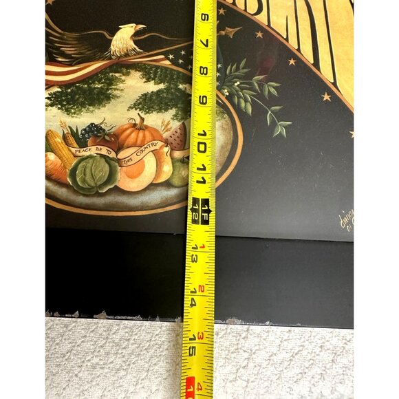 Sweet Land Of Liberty Framed Art Print By Cass Frames Signed Black Stars ** READ - Picture 4 of 12